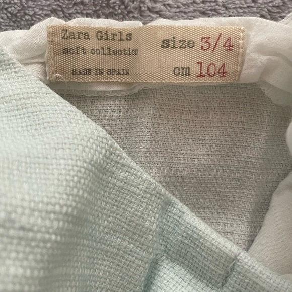 Zara Light Green Sheath Dress Sleeveless Scoop Neck Size 3/4 - Picture 3 of 3